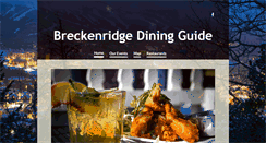 Desktop Screenshot of breckenridgediningguide.com