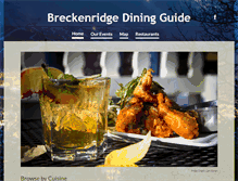 Tablet Screenshot of breckenridgediningguide.com